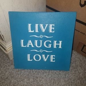 Live laugh love canvas